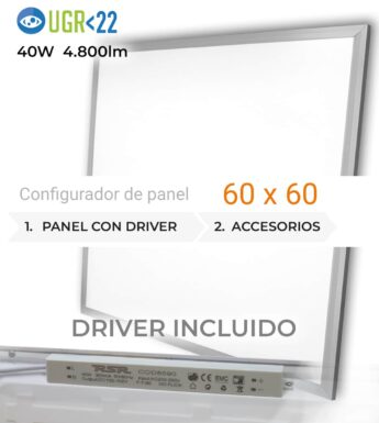 Panel con Driver 60×60 UGR