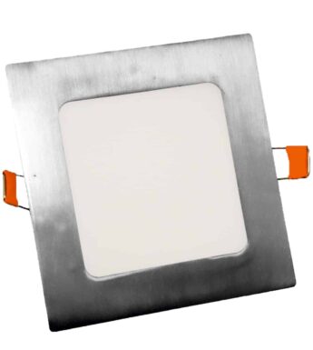 PANEL LED CUADRADO NIQUEL PARA EMPOTRAR