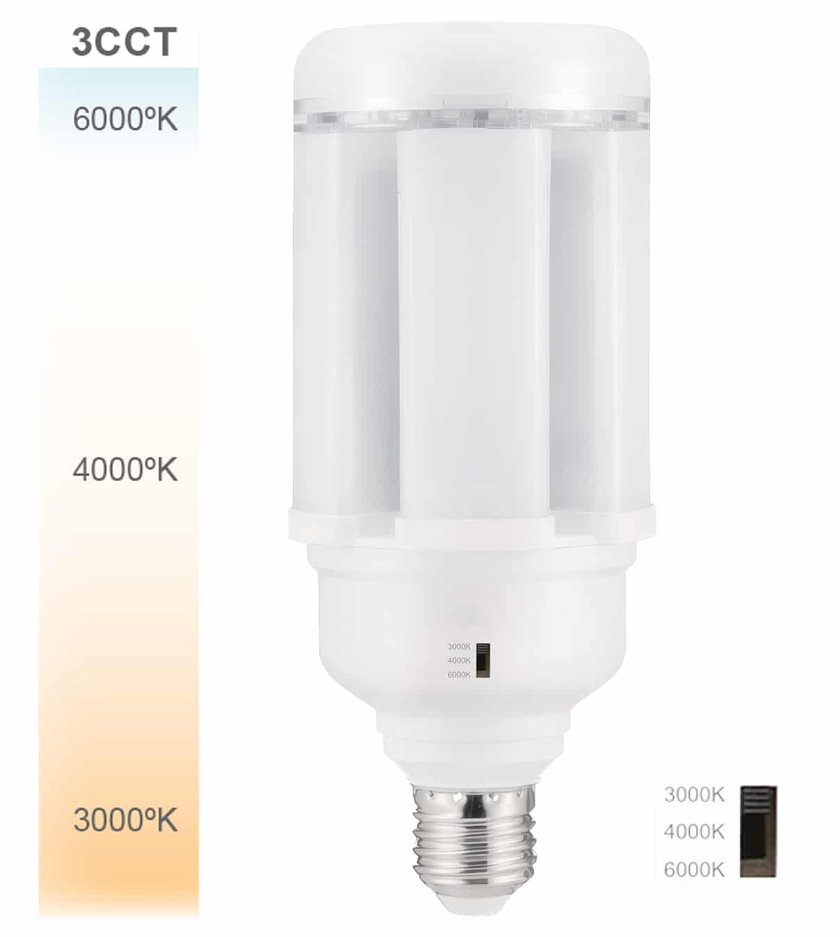 DL76 LED - E27 3CCT SWITCH