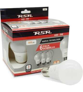 A60 SIXPACK – E27  (Empaque de 6 unidades)